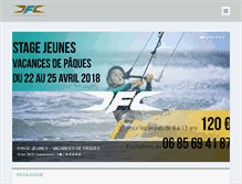 Tablet Screenshot of dfc-kiteboarding.fr